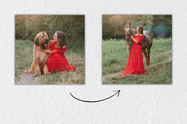 Oboustranný tisk na dřevo 40x40 cm z vlastní fotografie