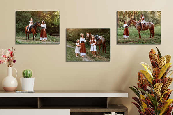 Fotoobrazy sada 3 kusů 40x30 cm z vlastních fotografií