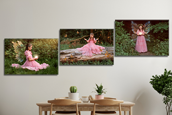 Fotoobrazy sada 3 kusů 60x40 cm s vlastními fotkami