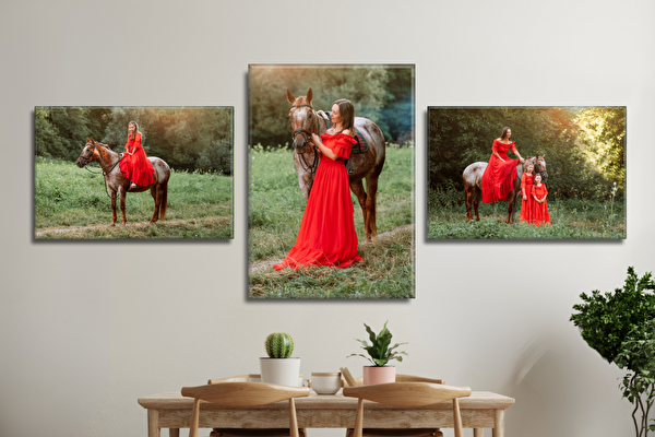 Fotoobrazy sada 3 kusů (2x -  60x40 cm, 1x - 70x50 cm) s vlastními fotkami