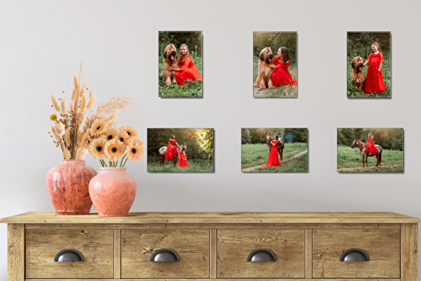 Fotoobrazy sada 6 kusů 15x10 cm z vlastních fotografií