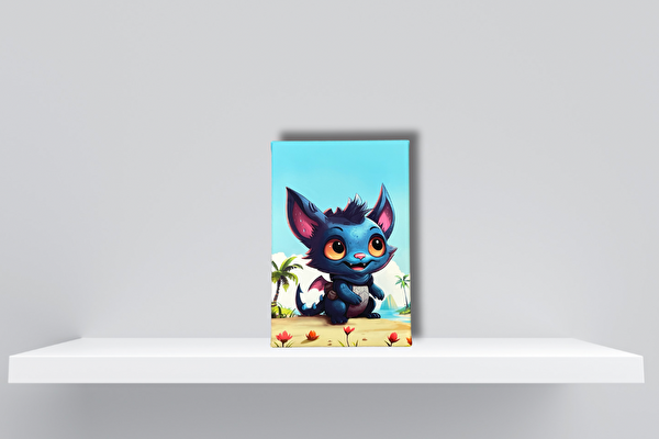 Hotový fotoobraz 30x20 cm s netopýrkem Fotikem